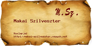 Makai Szilveszter névjegykártya